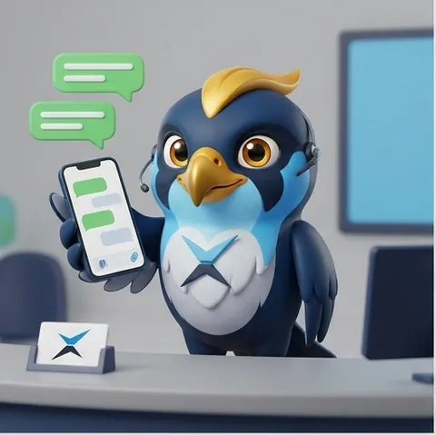 The thexsys falcon at work: WhatsApp